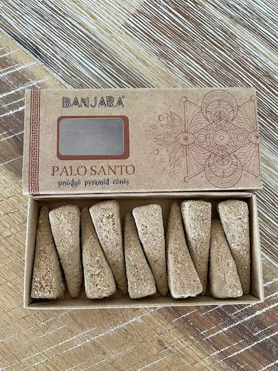 Aromatic Cones Palo Santo Banjara Pyramid Cones Natural Palo Santo 10 Pieces