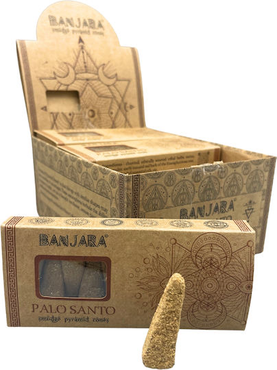 Aromatic Cones Palo Santo Banjara Pyramid Cones Natural Palo Santo 10 Pieces
