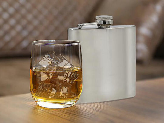 Hip Flask Фласк Питиета Хром Мат F015 180 мл