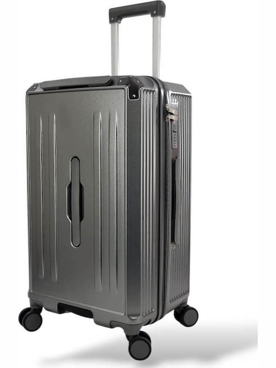Modern Design – Medium Suitcase Forecast C879 Tsa Usb & 4 Wheels 65cm Gray