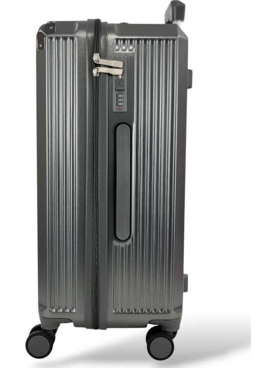 Modern Design – Medium Suitcase Forecast C879 Tsa Usb & 4 Wheels 65cm Gray