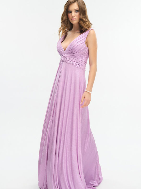 Summer Maxi Dress for Wedding / Baptism Lilac