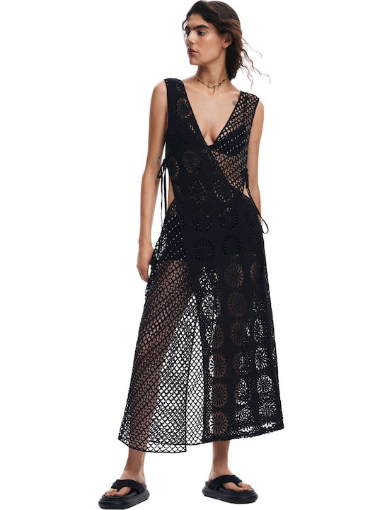 Desigual Women's Maxi Dress Beachwear Black
