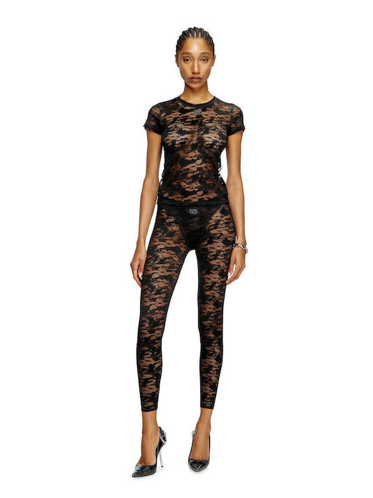 Damen Bluse Kurzärmelig Black