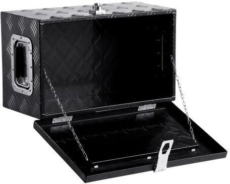 Vevor 20"x12"x9.5" Heavy Duty Aluminum Truck Bed Tool Box Pickup Rv Black