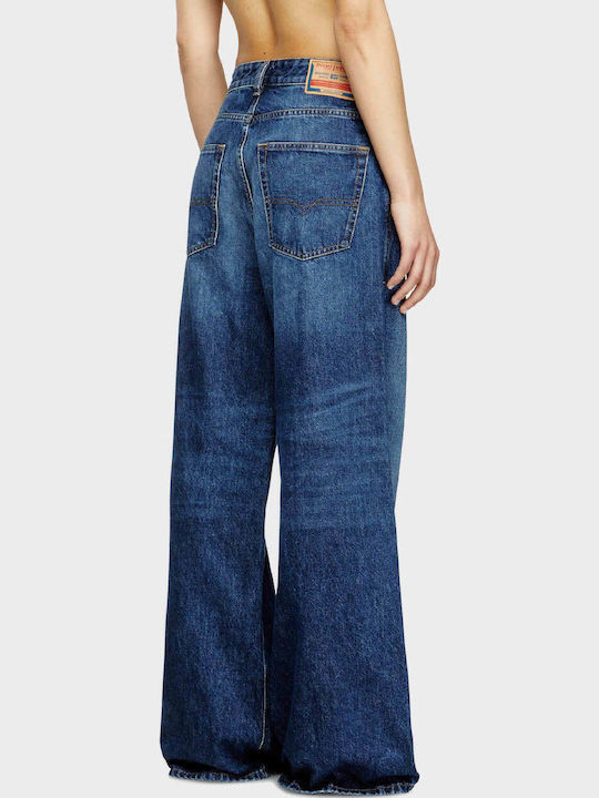 Women's Jean Trousers in Relaxed Fit Dark Aged Denim