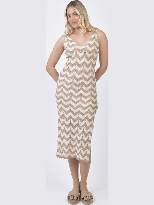 Ble Resort Collection Φόρεμα Παραλίας Μπεζ-εκρού Ble Resort Collection Φόρεμα Παραλίας Μπεζ-εκρού
