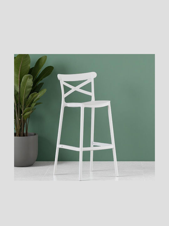 Bar Set for Small Outdoor Spaces Elly 3 Pieces White