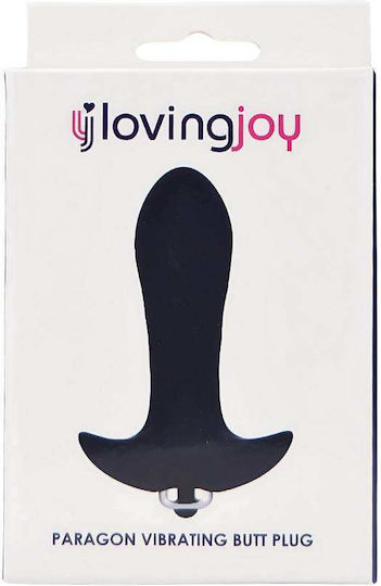Loving Joy Paragon Πρωκτική Σφήνα με Δόνηση Μαύρη