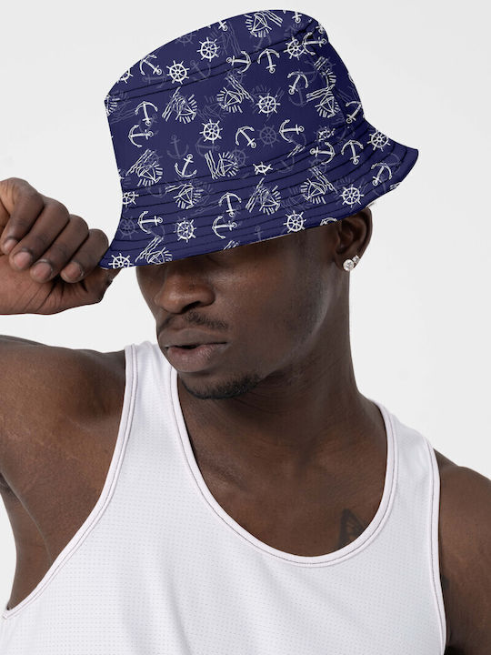 Miami Beach Fabric Women's Bucket Hat Navy Blue