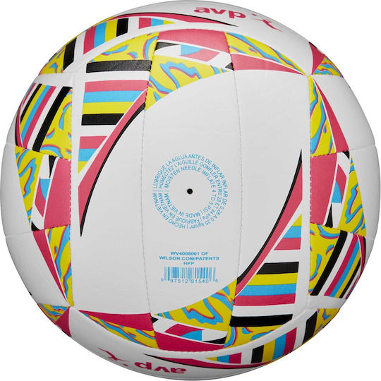 Μπάλα Beach Volley Wilson Avp Movement White Pink Yellow Wv4008001xbof