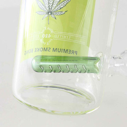 Black Leaf Bong 24cm Διάφανο