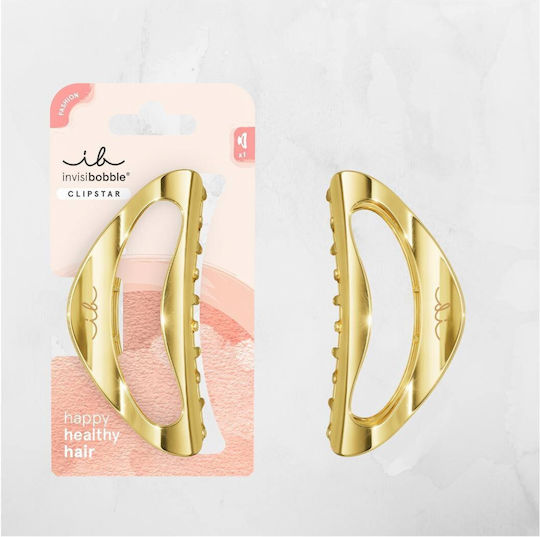 Invisibobble Clipstar Gold Luxe Κλάμερ Χρυσό Μέγεθος Large 1 Τεμάχιο