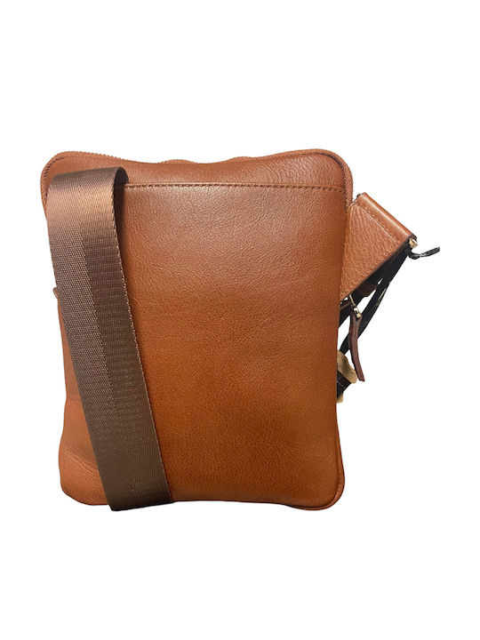 Leather Men's Bag Shoulder / Crossbody Tabac Brown