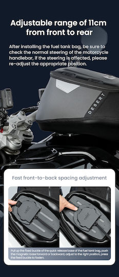 Loboo Motorcycle Tank Bag for Tank Cover