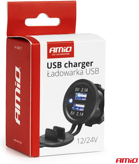 AMiO Adaptor pentru brichetă Priza auto 12V - 24V