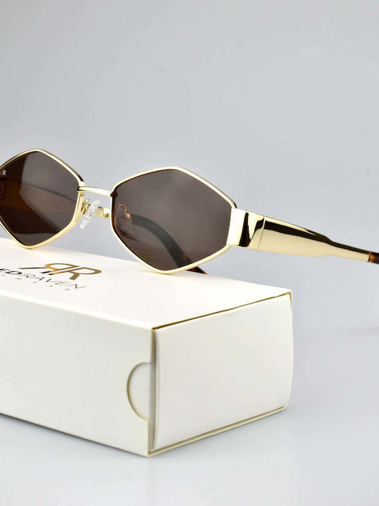 Red Raven Blair Unisex Ochelari de soare cu Auriu Cadru cu Polarized Lentilă