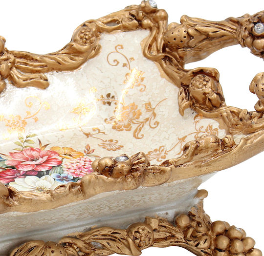 Kupp Dekoration Polyresin 34×21×13 cm Floral Keskor 66004 Kupp Dekoration Polyresin 34×21×13 cm Floral Keskor 66004