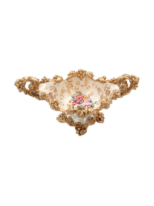 Decorative Polyresin Bowl 35x18x20 From Gondola Floral Keskor 66000