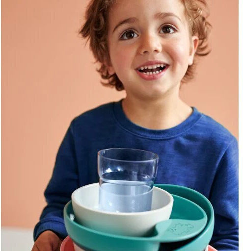 Mepal Set de hrănire Miffy din Plastic Turcoaz 6buc