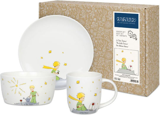 Konitz Set de hrănire din Porțelan Multicolor 3buc