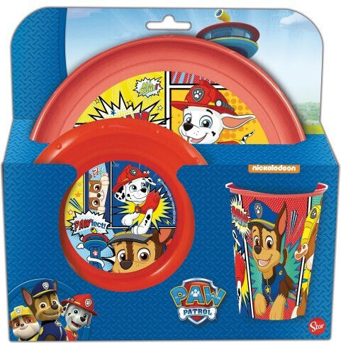 Gim Σετ Φαγητού "Paw Patrol" από Πλαστικό Μπλε 3τμχ για 3+ μηνών