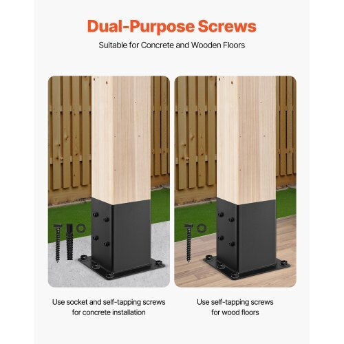 Vevor Base for Pergola made of Wood 4pcs