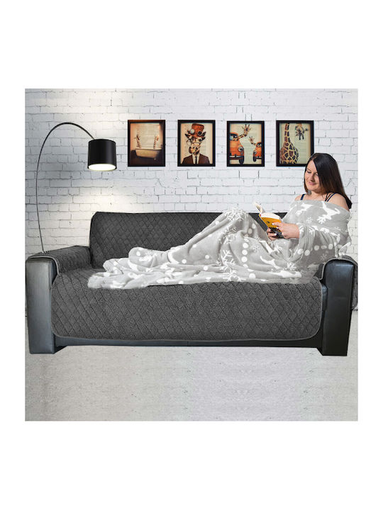 Homelevel Pătură Fleece Cu Mâneci 200x150cm Gri
