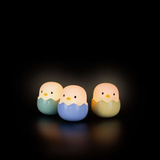 Mega Light Lămpi De Veghe Pentru Copii LED Baby Eggy 3 Bucăți La Rețea Multicolore Calde