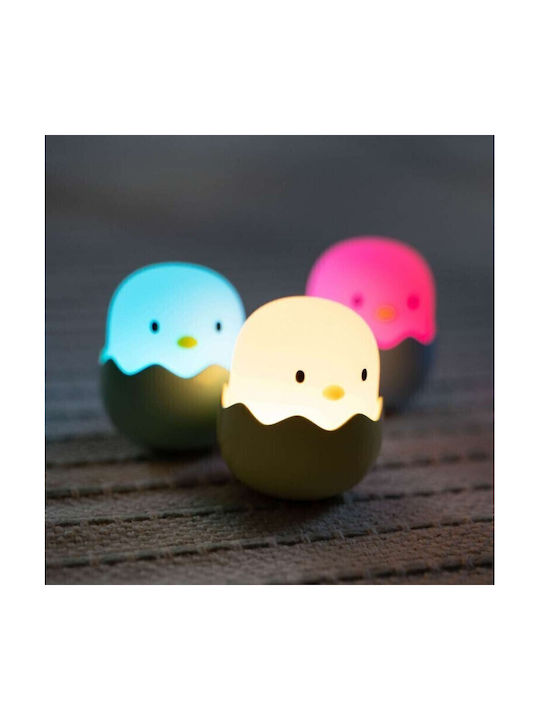 Mega Light Φωτάκι Νυκτός LED Baby Eggy 3τμχ Ρεύματος Πολύχρωμo Θερμό