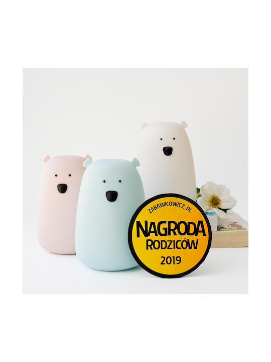 Rabbit & Friends Φωτάκι Νυκτός Bear Μπαταρίας Λευκό