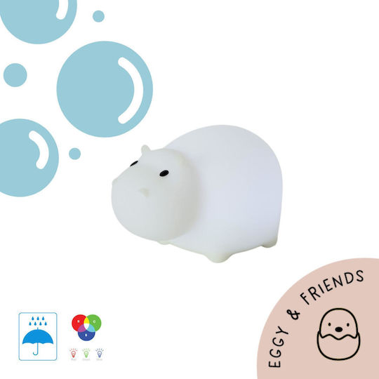 Mega Light Swimmy Hippo, Φωτιστικό Αδιάβροχο με Εναλλαγές Χρωματισμών Παπάκια Μπάνιου
