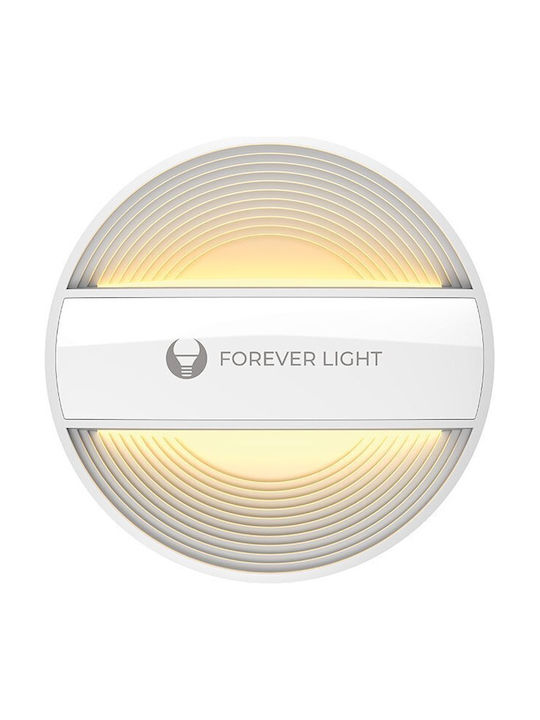 Lampa de Noapte LED Rotundă Pure Flc-20 Alma Pir Alb 500mAh Forever Light