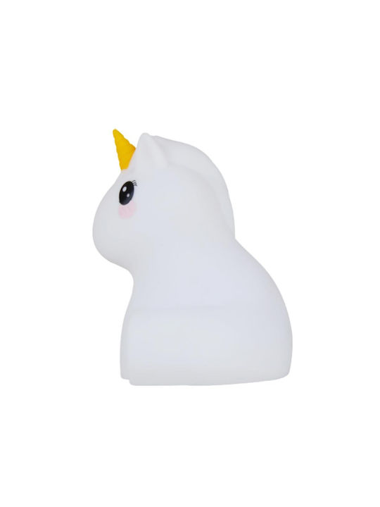 Kiddoboo Φωτάκι Νυκτός LED Unicorn Ρεύματος Λευκό