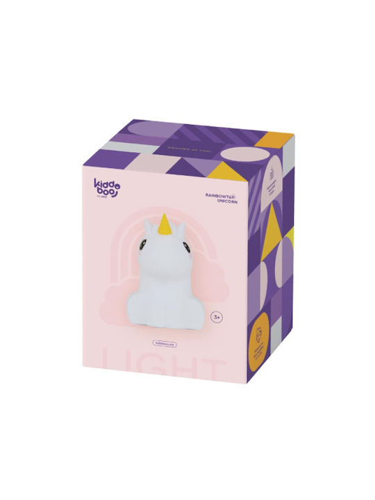 Kiddoboo Φωτάκι Νυκτός LED Unicorn Ρεύματος Λευκό