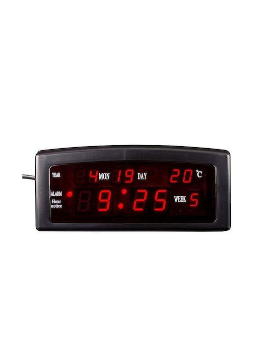 Tisch-Digitaluhr mit Wecker Rot DFM8DWYBM