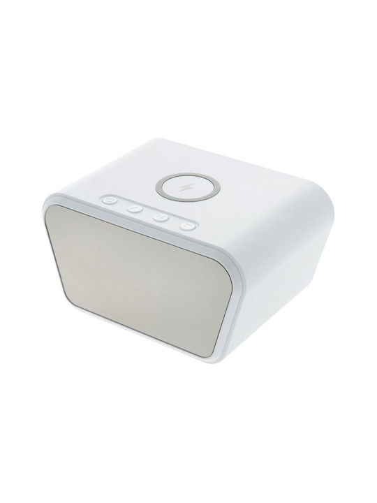 Tabletop Digital Clock with Alarm Clock White DLM8DWYBM