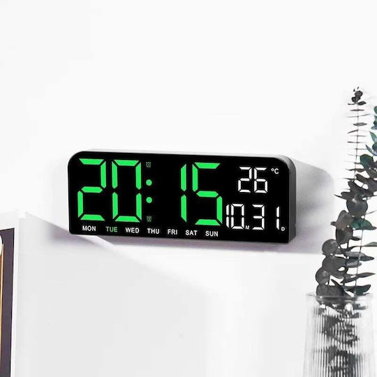 Tisch-Digitaluhr mit Wecker Grün DQM8DWYBM