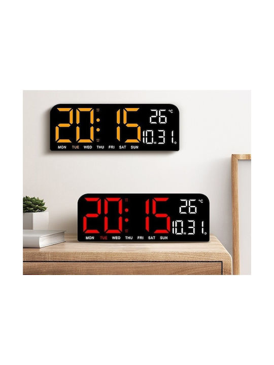 Tisch-Digitaluhr mit Wecker Rot DZM8DWYBM