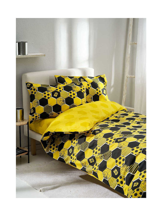 Vesta Home Kids Duvet Single Aris Kids Yellow-Black 160x230cm