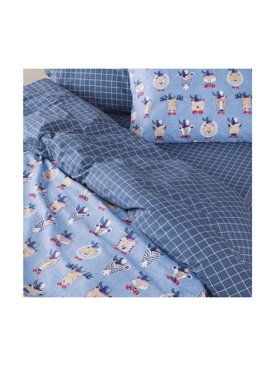 Kentia Kinderdecke Einzel Cabaleros Blau 160x240cm