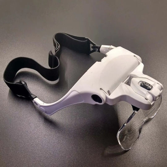 Visor-type Glasses Magnifier Two Led Lights Foxmag24 Led 9892b2