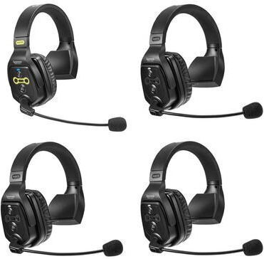 Complete Intercom Solution Witalk WT4S4XBAT for 4 Persons Full-Duplex 1.9GHz Single-Ear Black