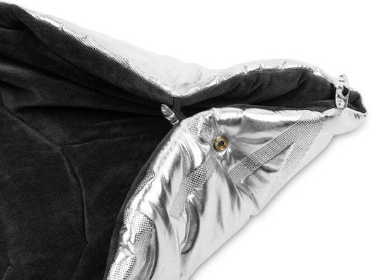 Sensillo Aspen Universal Waterproof Stroller Footmuff Gray with Fleece Lining 95x45cm