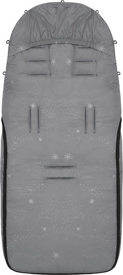Kikka Boo Trendy Galaxy Waterproof Stroller Footmuff with Fleece Lining 98x40cm Gray