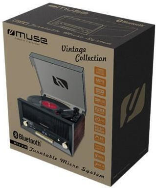 Muse Sistem Audio Portabil cu Bluetooth Radio USB CD în Culoare Neagră