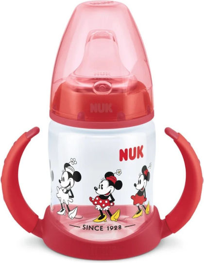 Nuk First Choice Educational Sippy Cup Silicone with Handles Red Minnie Red for 6m+m+ 150ml