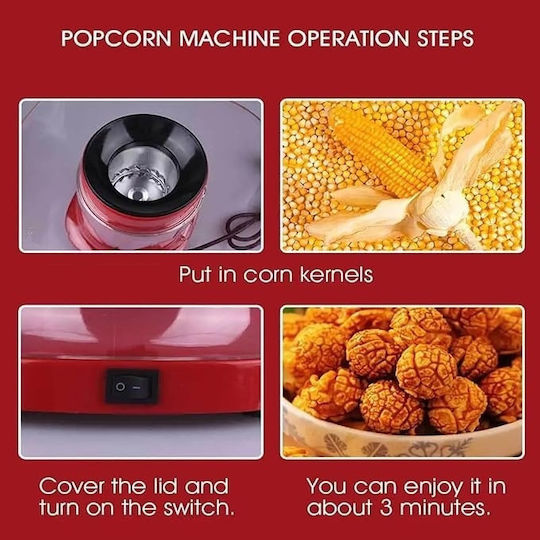 Popcorn-Maschine Heißluft 1200W