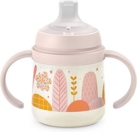 Suavinex Educational Sippy Cup Plastic with Handles Pink Dreams Pink for 6m+m+ 150ml