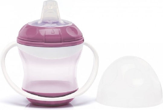 Thermobaby Educational Baby Sippy Cup Plastic with Handles Purple for 6m+ 180ml